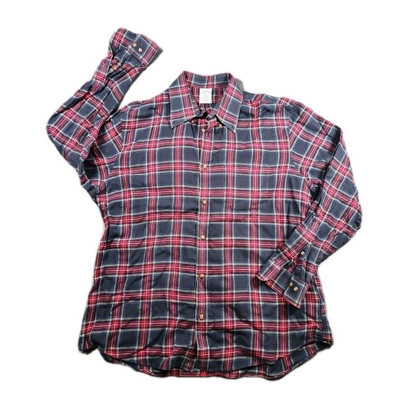 Brooks Brothers Other - Brooks Brothers Flannel Shirt Men XL Red Black Blue Plaid Regent Fit 100% Cotton